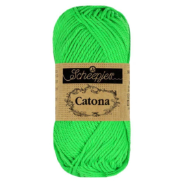 Scheepjes catona 602 neon green