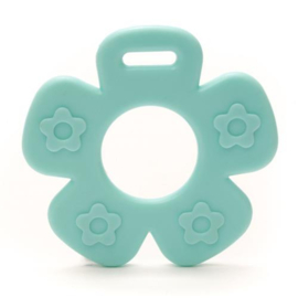 Durable Bijtring Bloem, aqua 2 stuks