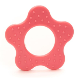 Durable Bijtring Bloem met noppen, licht roze 2 stuks