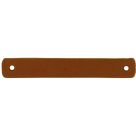 Durable Leren Label 7 x 1 cm cognac 2 stuks