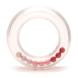 Durable Rammelaar met balletjes 80mm roze