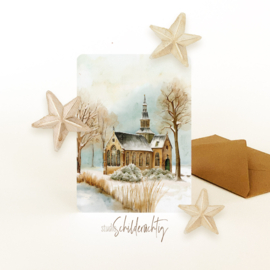 Kerstkaart Kerk