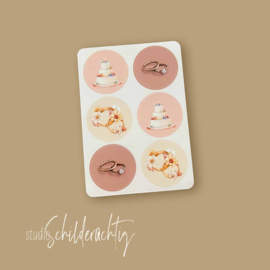 Stickerkaart huwelijk