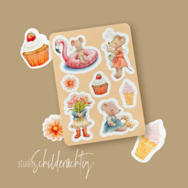 Stickerkaart Meisje