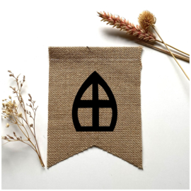 Vlag jute sint figuren