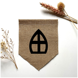 Vlag jute sint figuren