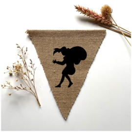 Vlag jute sint figuren