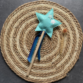 Toverstaf ster turquoise