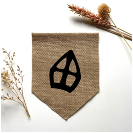 Vlag jute sint figuren