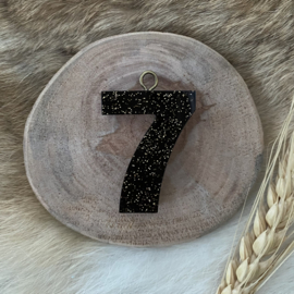 Hanger 7 bruin glitter