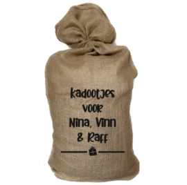 Jute cadeau zak