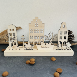 Sinterklaas set compleet 2 rijen groot