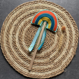 Toverstaf regenboog turquoise