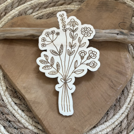 Bosje bloemen hout E