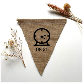 Jute vlag geboorte