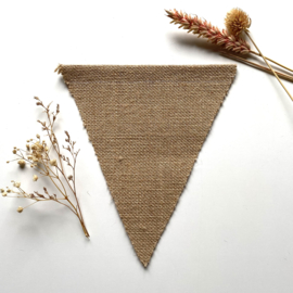 Vlag jute letters