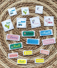 Naam stickers waterbestendig