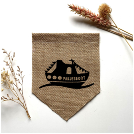 Vlag jute sint figuren