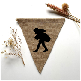 Vlag jute sint figuren