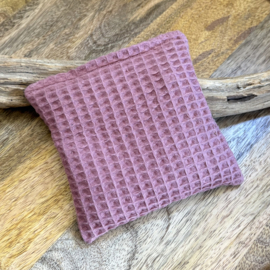 Pittenzakje wafelstof roze