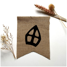 Vlag jute sint figuren
