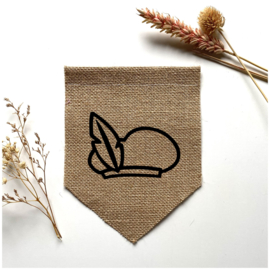 Vlag jute sint figuren