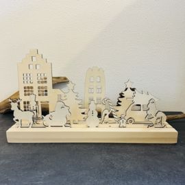 Kerst set compleet 3 rijen groot