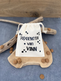 Pepernotenzakje met naam