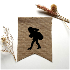 Vlag jute sint figuren