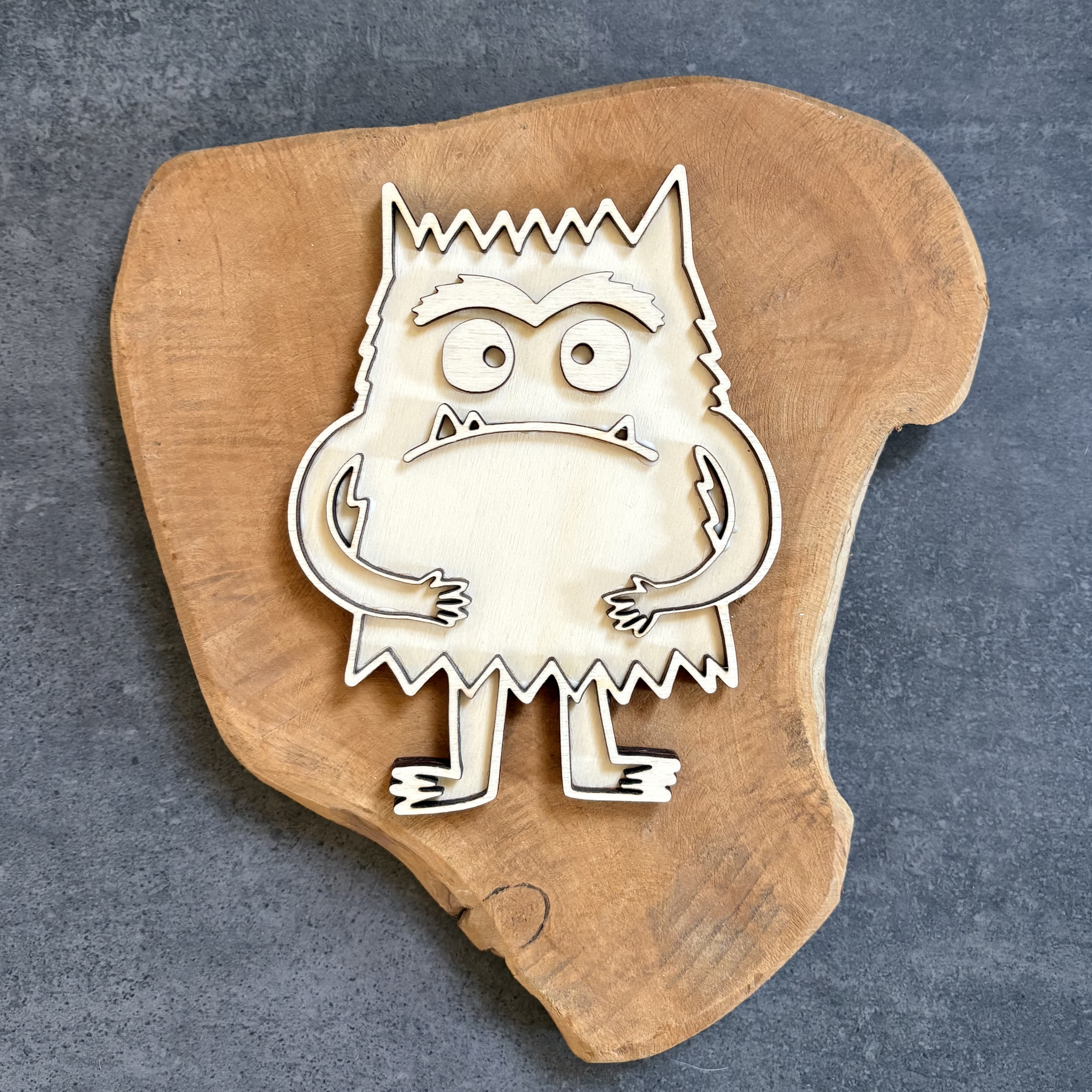 Vulvorm het kleurenmonster boos XL