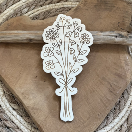 Bosje bloemen hout C