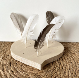 Bloemen/verenplank hart figuur