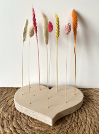 Bloemen/verenplank hart figuur