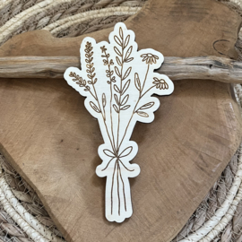 Bosje bloemen hout D