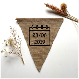 Jute vlag geboorte
