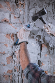 Koudbeitel met handbescherming