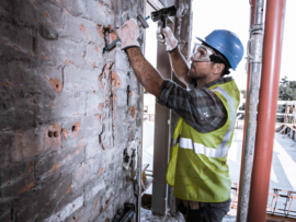 Koudbeitel met handbescherming