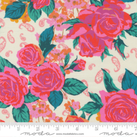 Paisley Rose ivory