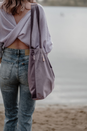 Lilac Velours Bag