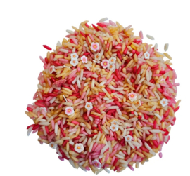 Grennn Speelrijst I pink flower mix
