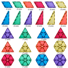 Magnetische tegels I Geometrisch pakket I 36 Stuks