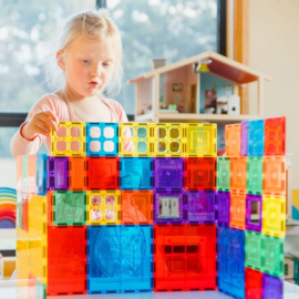 Learn & Grow toys I Magnetische tegels I Basispakket I 64 stuks