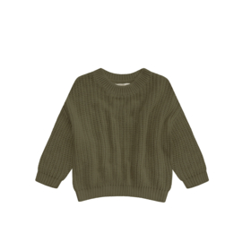 Your Wishes I Knit I Oversized Sweater I army green