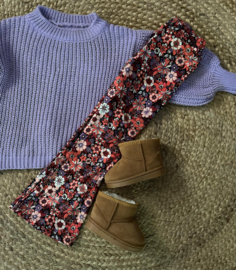 Flared broek I Gebloemd
