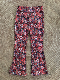Flared broek I Gebloemd