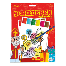 Sinterklaas I Schilderen met water I 8 vellen