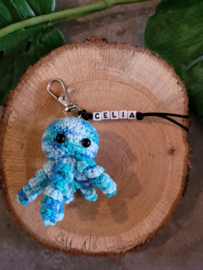 Sleutelhanger Octopusje (met naam)