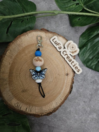 Sleutelhanger voor mama met vlinder
