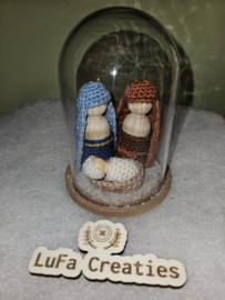 Jozef, Maria & baby Jezus in stolp