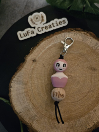 Sleutelhanger Mrs Roze Jurk